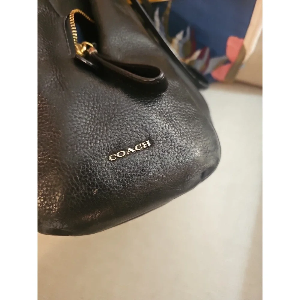Coach Black Pebbled Leather Double Handled Madison Bag E1376-26224